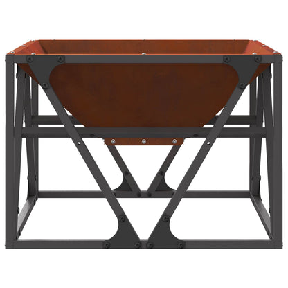 Feuerstelle Braun 50 x 50 x 35 cm Wetterfeststahl