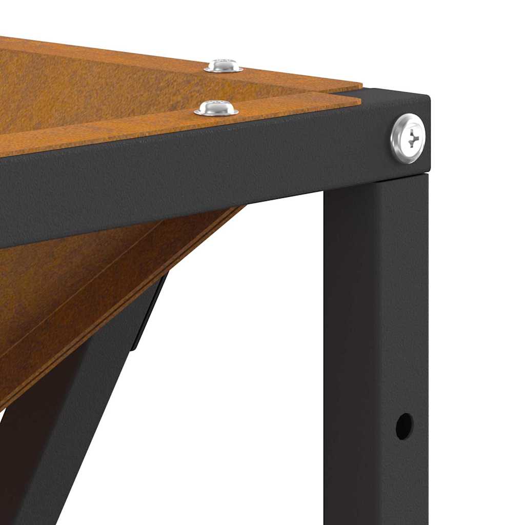 Feuerstelle Braun 80 x 80 x 40 cm Stahl