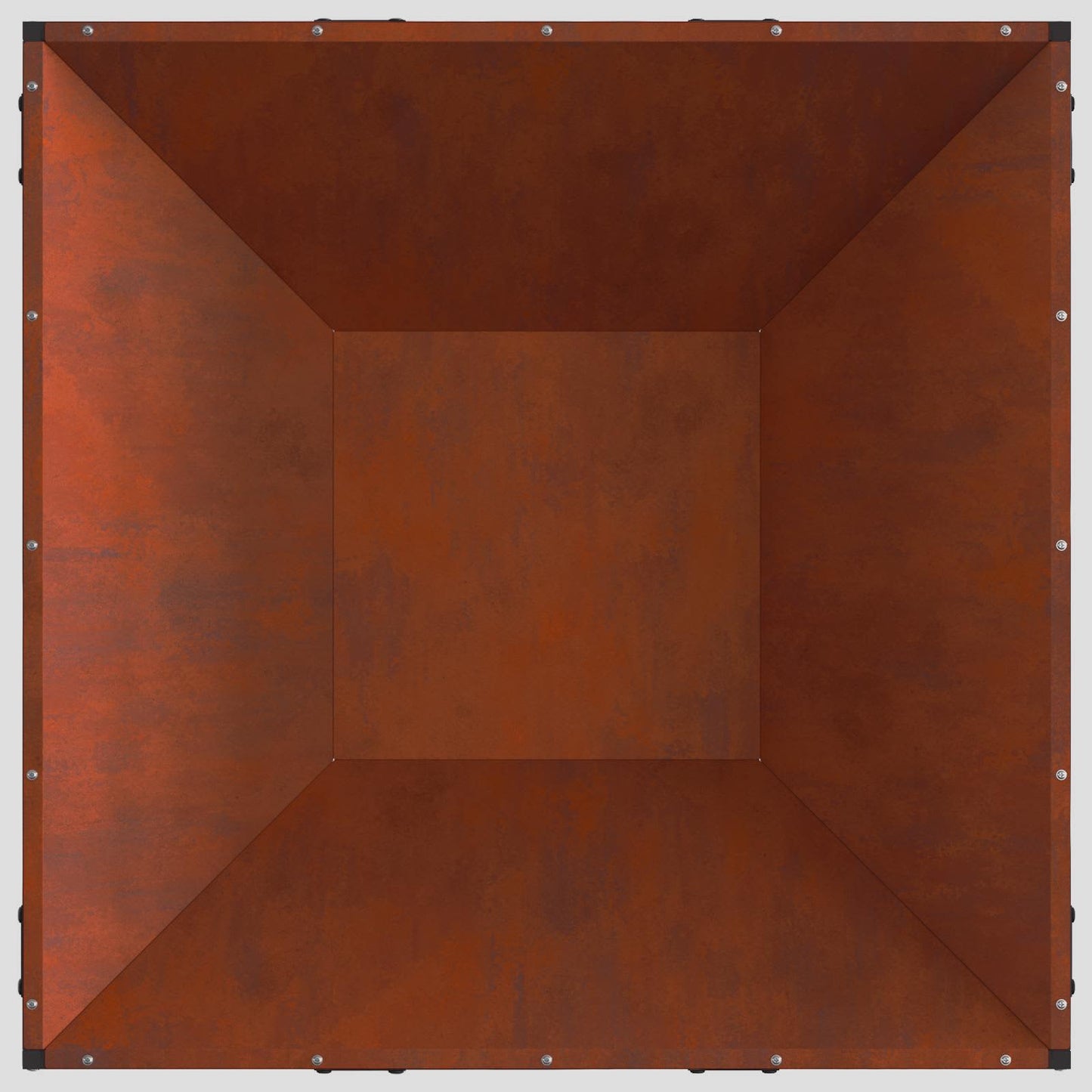 Braciere Braun 80 x 80 x 40 cm in acciaio resistente alle intemperie