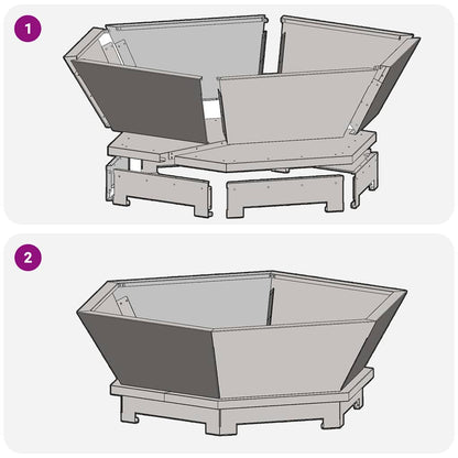 Feuerstelle Schwarz 75 x 75 x 28 cm Stahl