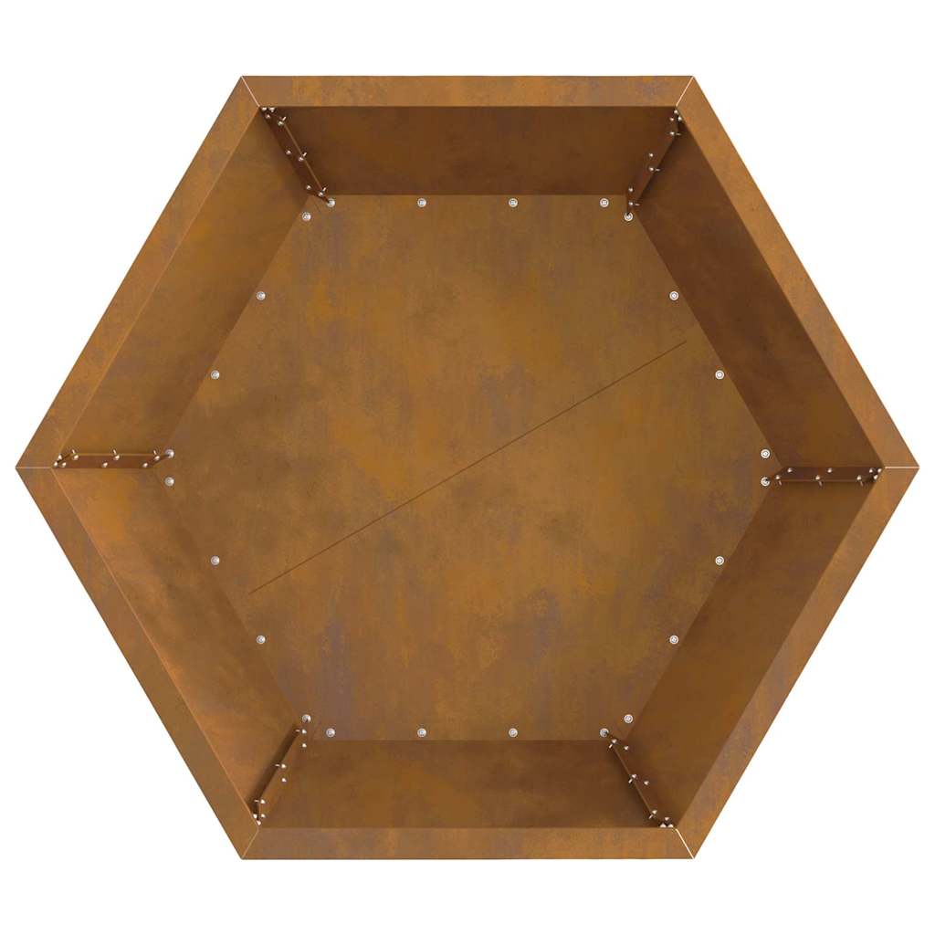 Feuerplatz Braun 75 x 75 x 28 cm Witterungsbeständiger Stahl