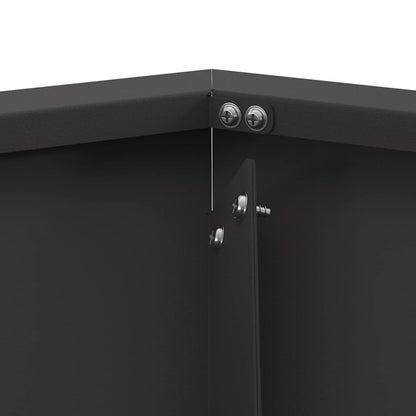 Feuerstelle Schwarz 100 x 100 x 28 cm Stahl