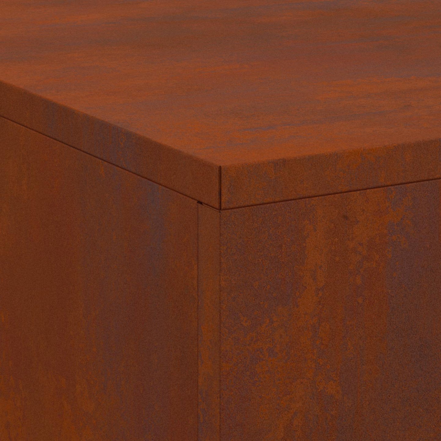 Braciere Braun 100 x 100 x 30 cm in acciaio resistente alle intemperie