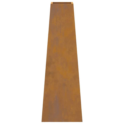 Feuerplatz Braun 50 x 35 x 100 cm Witterungsbeständiger Stahl