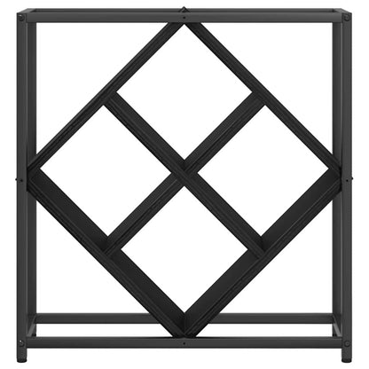 Weinregal Schwarz Eichen-Optik 51 x 18 x 52,5 cm Holzwerkstoff