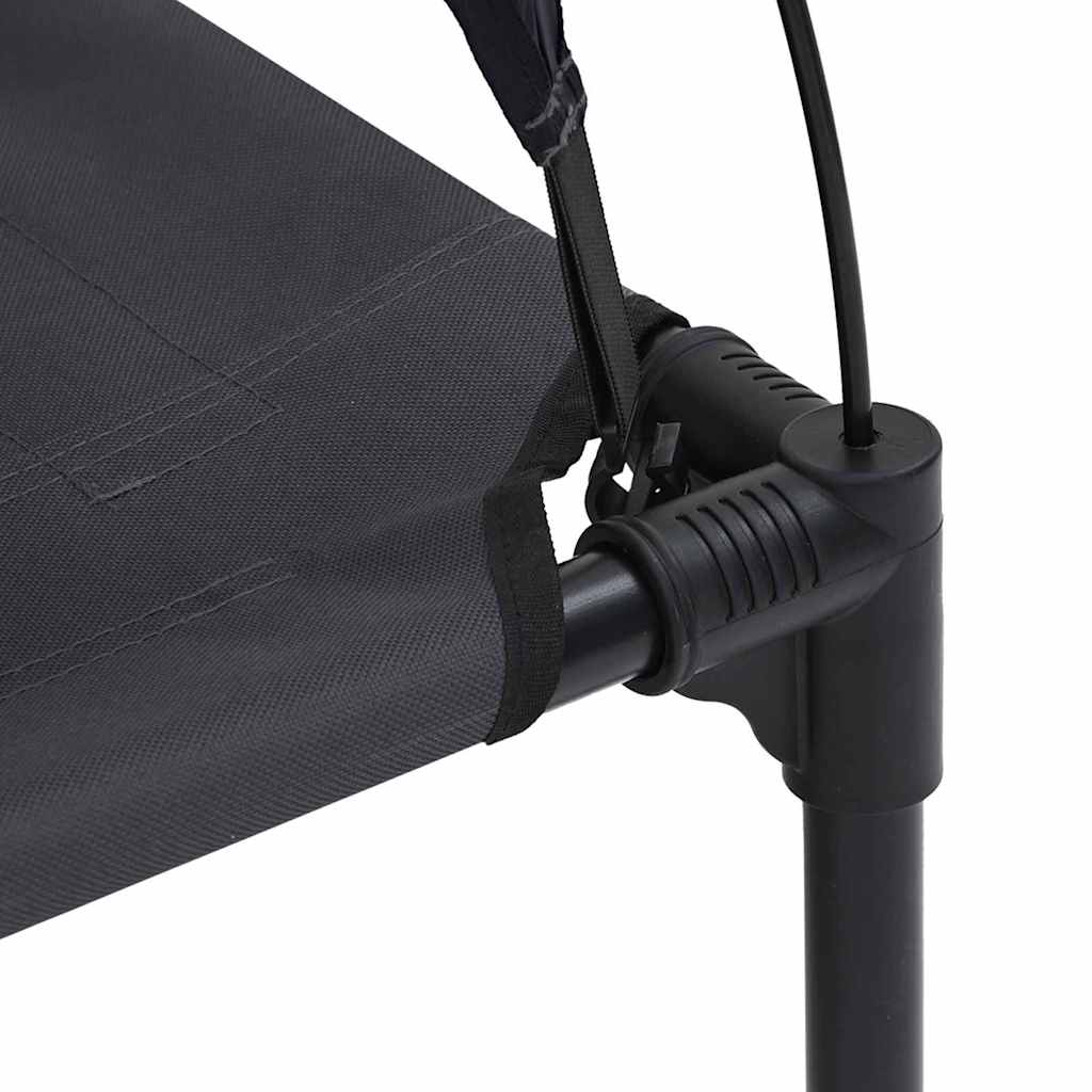 Hundebett Schwarz 76 x 62 x 70,5 cm Stahl