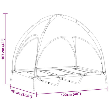 Hundebett Braun 122 x 93 x 106,5 cm Stahl