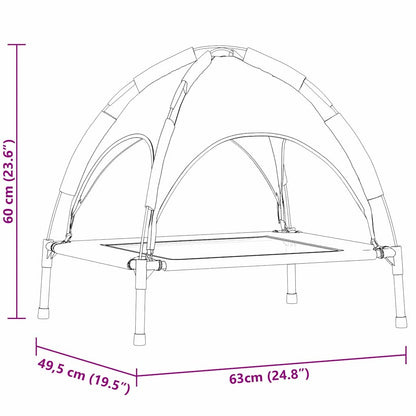 Hundebett Braun s Stahl