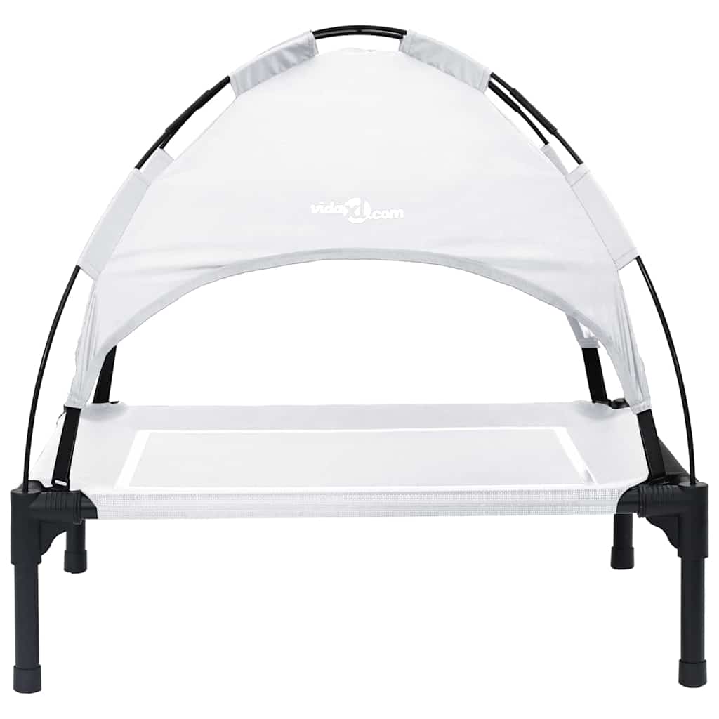 Hundebett Silber Grau 63 x 49,5 x 60 cm Stahl