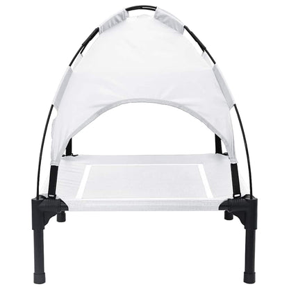 Hundebett Silber Grau 63 x 49,5 x 60 cm Stahl