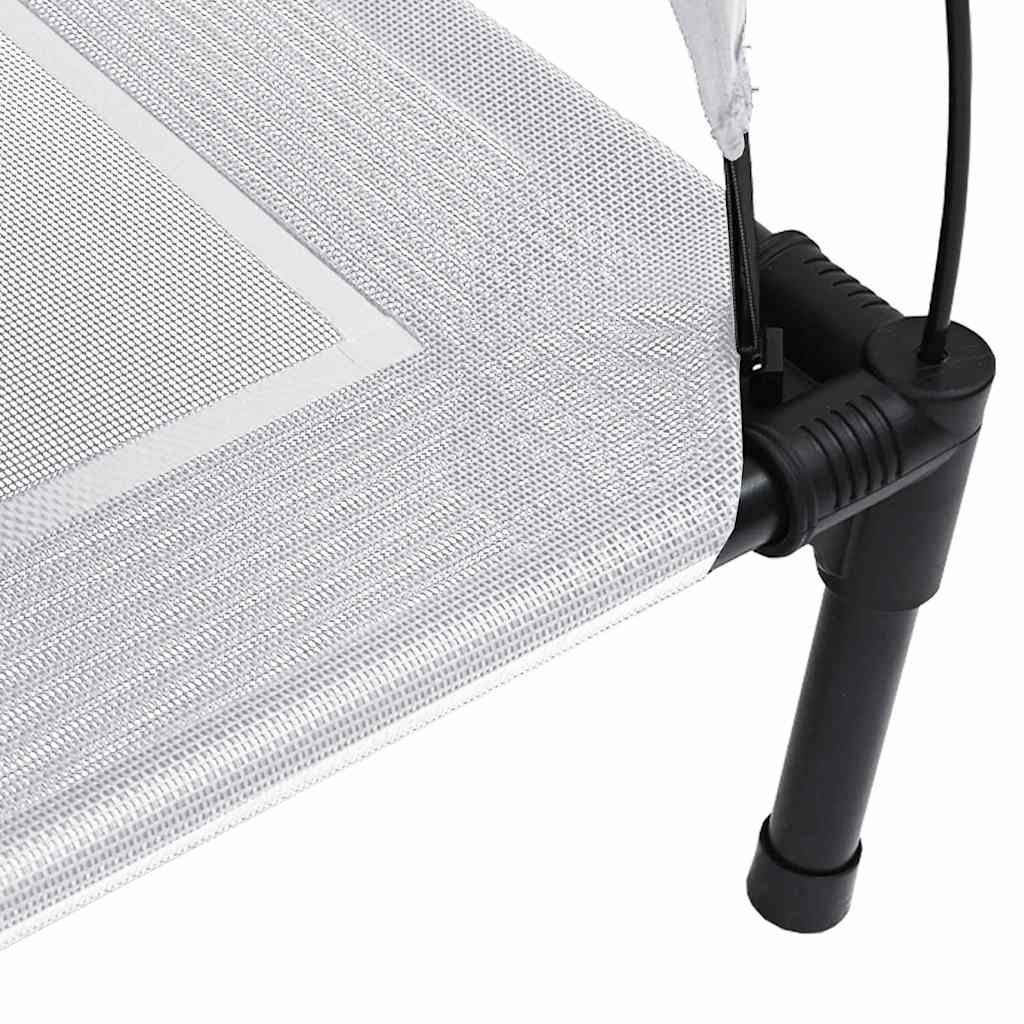 Hundebett Silber Grau 104 x 86 x 84,5 cm Stahl