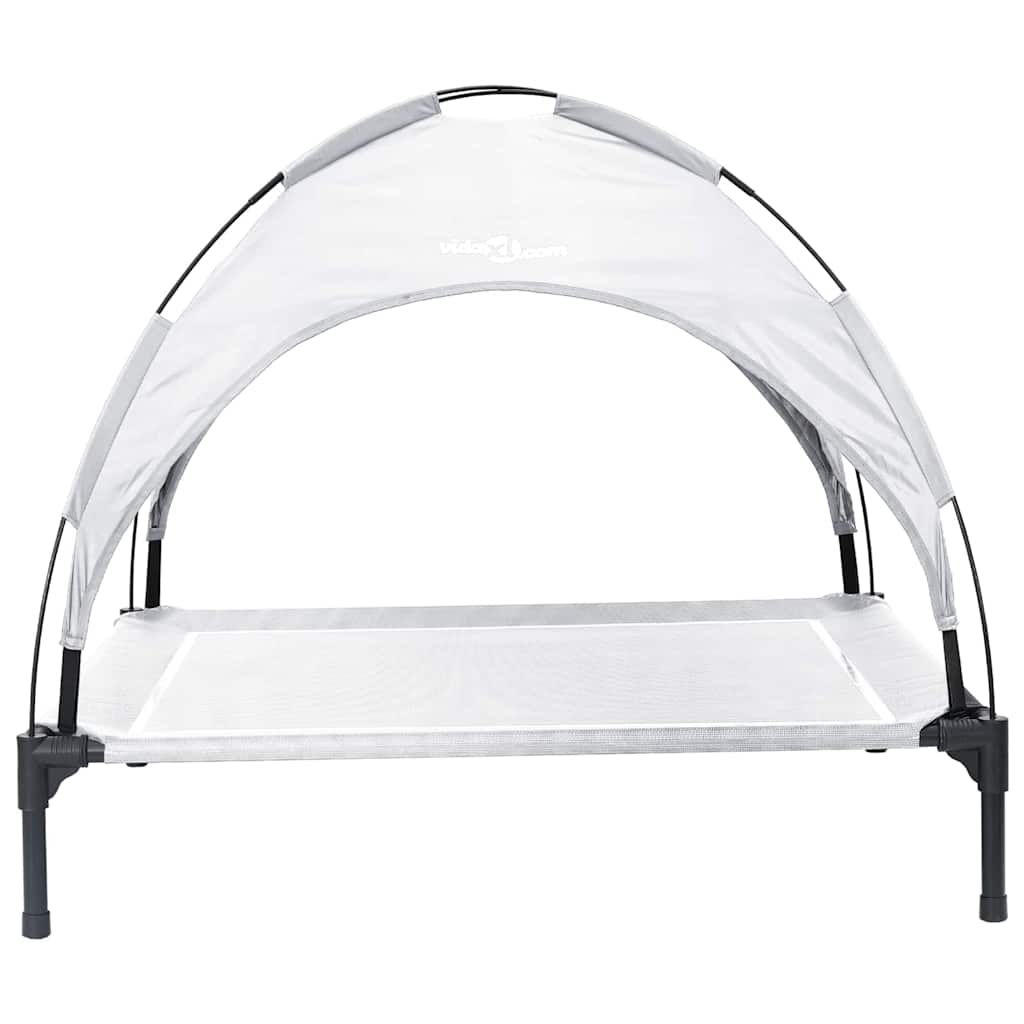 Hundebett Silber Grau 104 x 86 x 84,5 cm Stahl