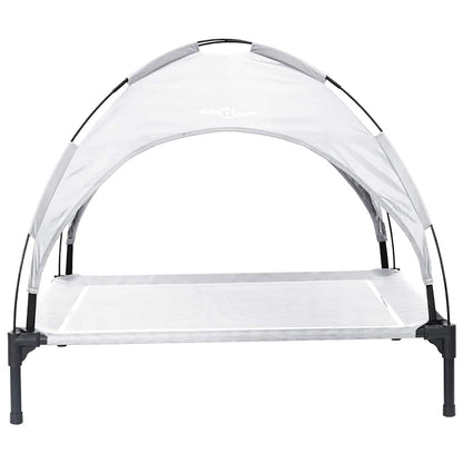 Hundebett Silber Grau 104 x 86 x 84,5 cm Stahl