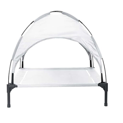 Hundebett Silber Grau 104 x 86 x 84,5 cm Stahl