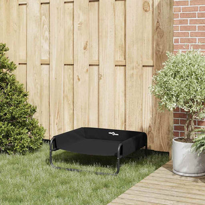 Hundebett Schwarz 75 x 75 x 30 cm Stahl