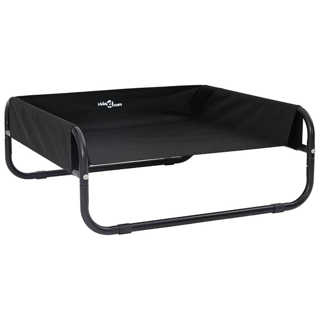 Hundebett Schwarz 75 x 75 x 30 cm Stahl