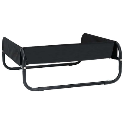 Hundebett Schwarz 75 x 75 x 30 cm Stahl