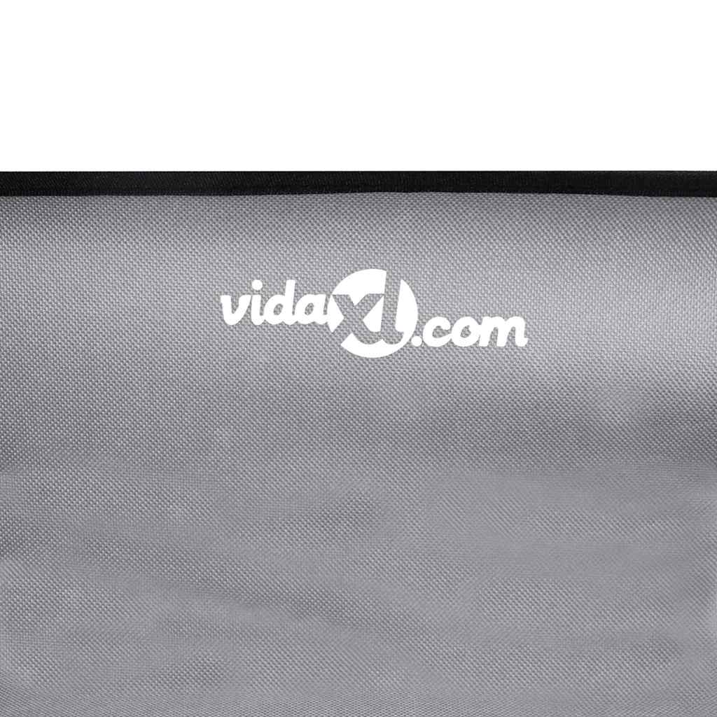 Hundebett Hellgrau 57 x 57 x 24 cm Stahl