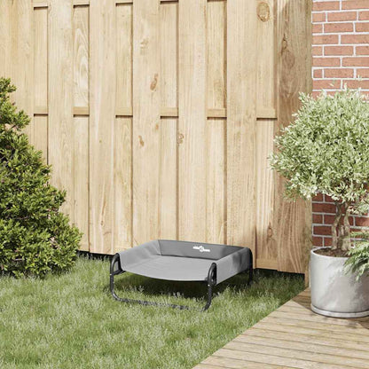 Hundebett Hellgrau 57 x 57 x 24 cm Stahl