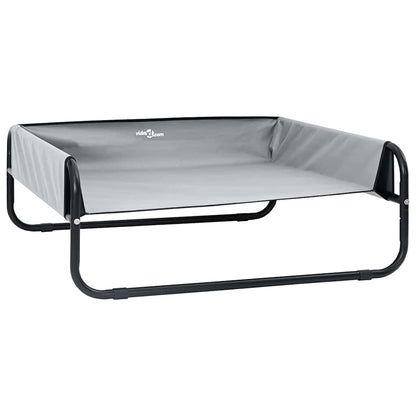 Hundebett Hellgrau 57 x 57 x 24 cm Stahl