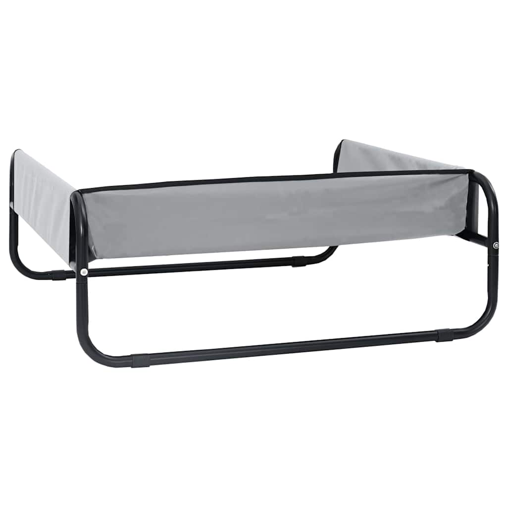 Hundebett Hellgrau 57 x 57 x 24 cm Stahl