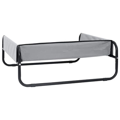 Hundebett Hellgrau 57 x 57 x 24 cm Stahl