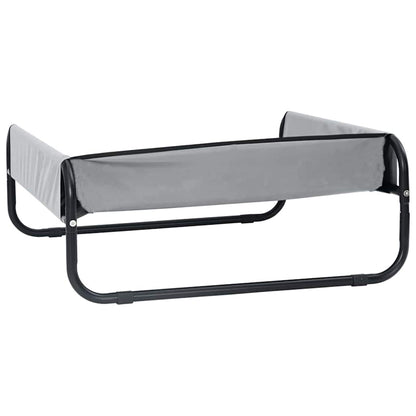 Hundebett Hellgrau 70 x 70 x 28,5 cm Stahl