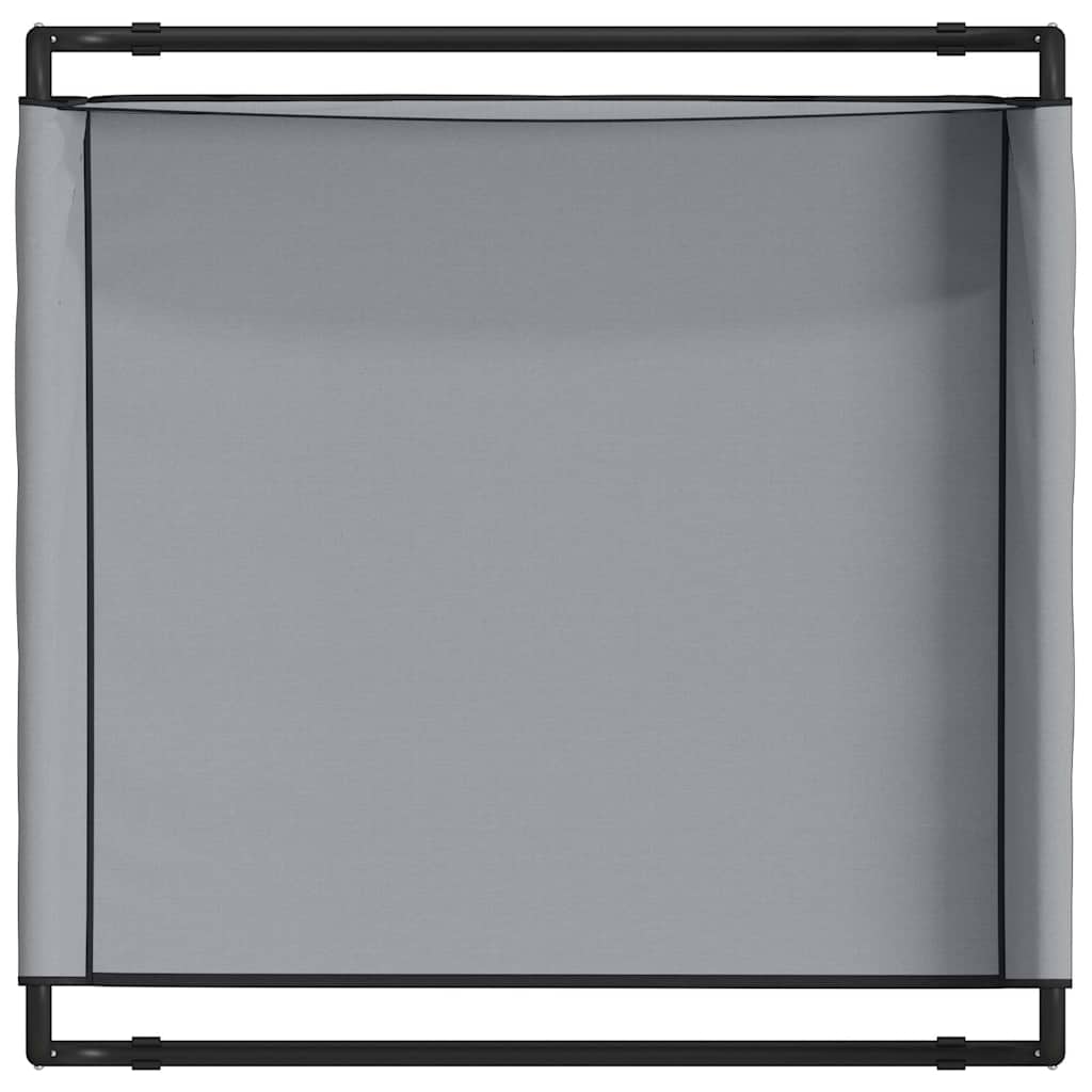 Hundebett Hellgrau 75 x 75 x 30 cm Stahl