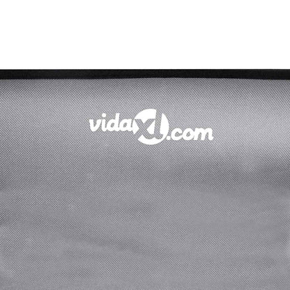 Hundebett Hellgrau 85 x 85 x 33 cm Stahl