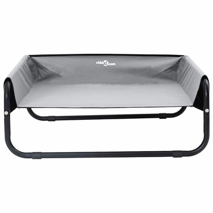 Hundebett Hellgrau 85 x 85 x 33 cm Stahl