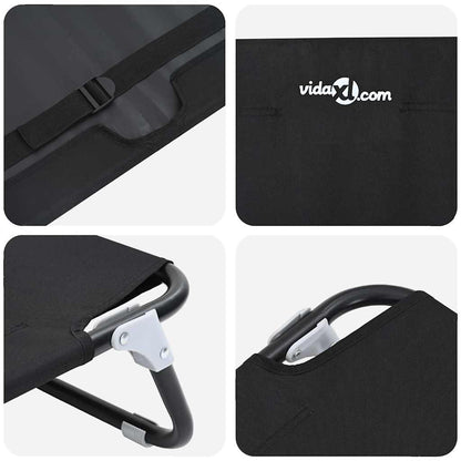 Hundebett Schwarz 90 x 55 x 18 cm Stahl