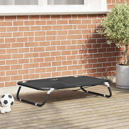 Hundebett Schwarz 90 x 55 x 18 cm Stahl