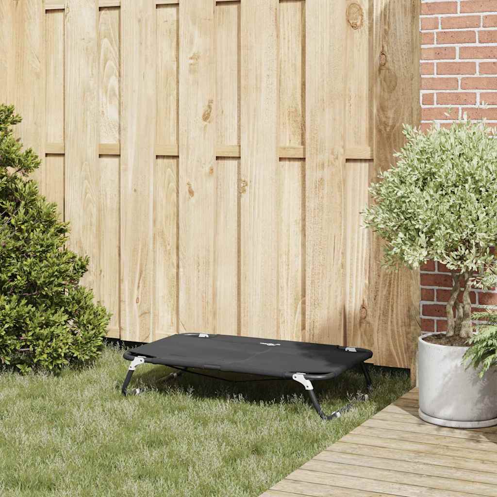 Hundebett Schwarz 90 x 55 x 18 cm Stahl