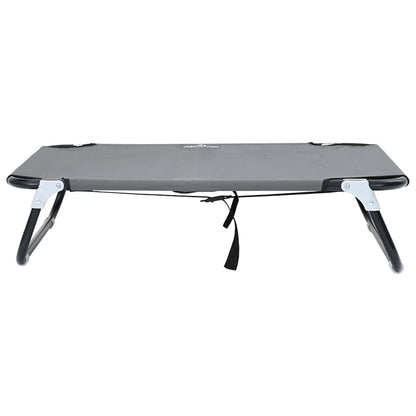 Hundebett Hellgrau 80 x 55 x 18 cm Stahl