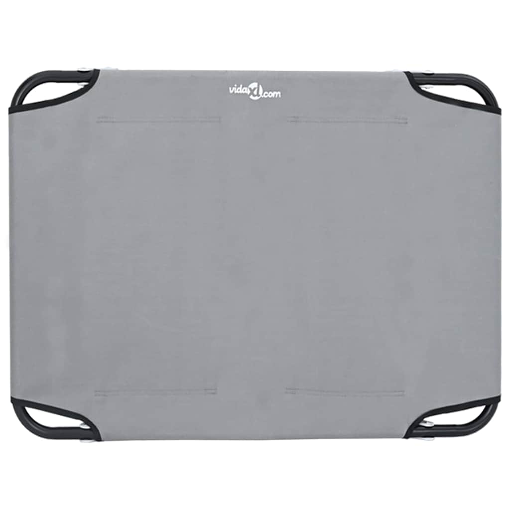 Hundebett Hellgrau 80 x 55 x 18 cm Stahl