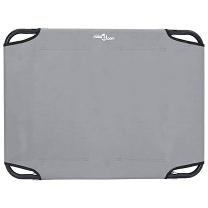 Hundebett Hellgrau 80 x 55 x 18 cm Stahl