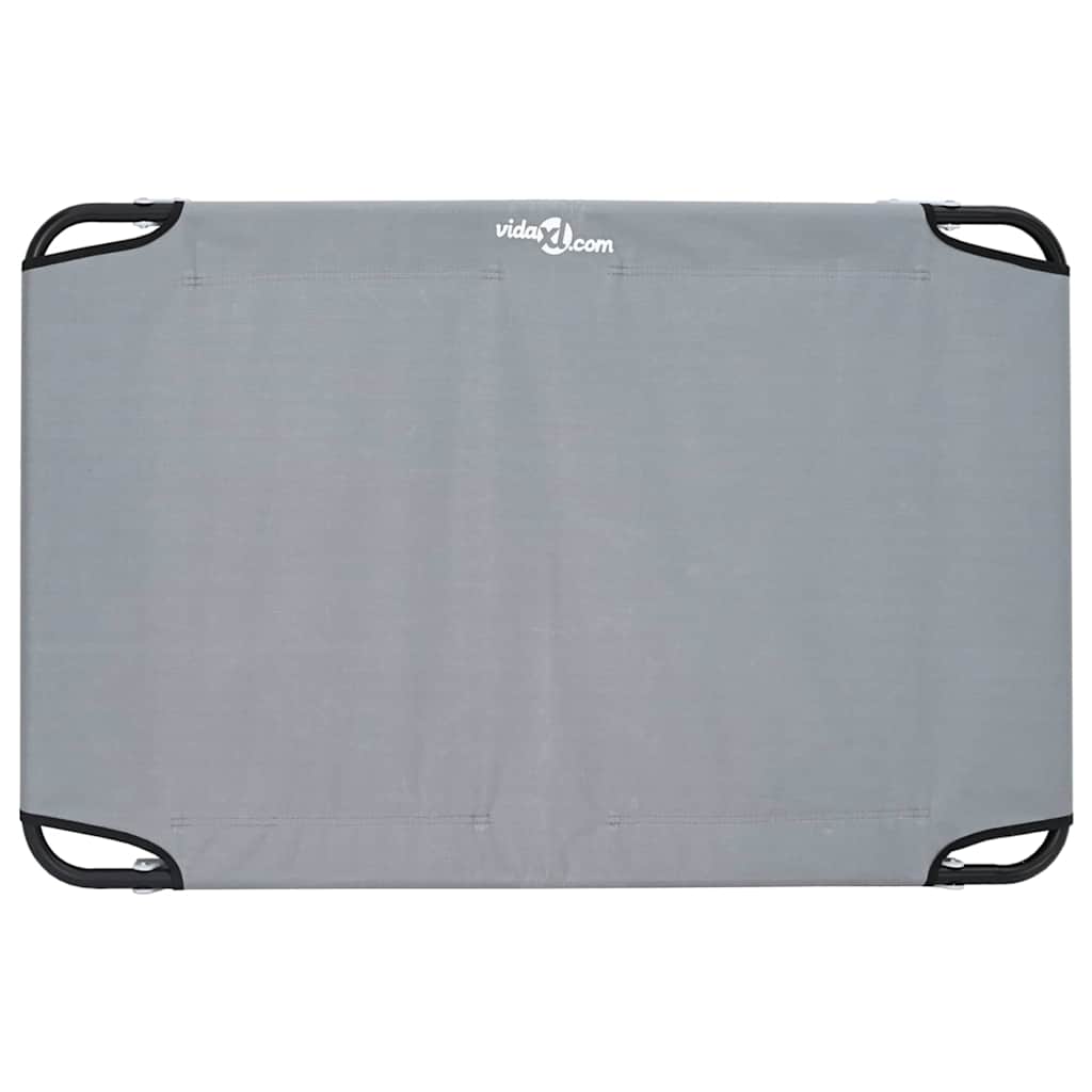 Hundebett Hellgrau 90 x 55 x 18 cm Stahl