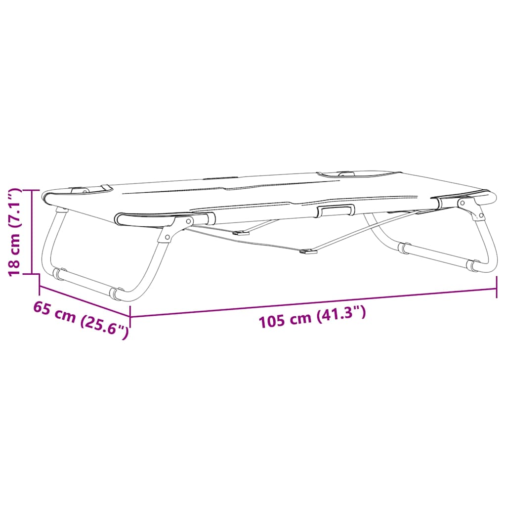Hundebett Hellgrau 105 x 65 x 18 cm Stahl