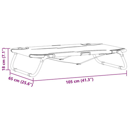 Hundebett Hellgrau 105 x 65 x 18 cm Stahl