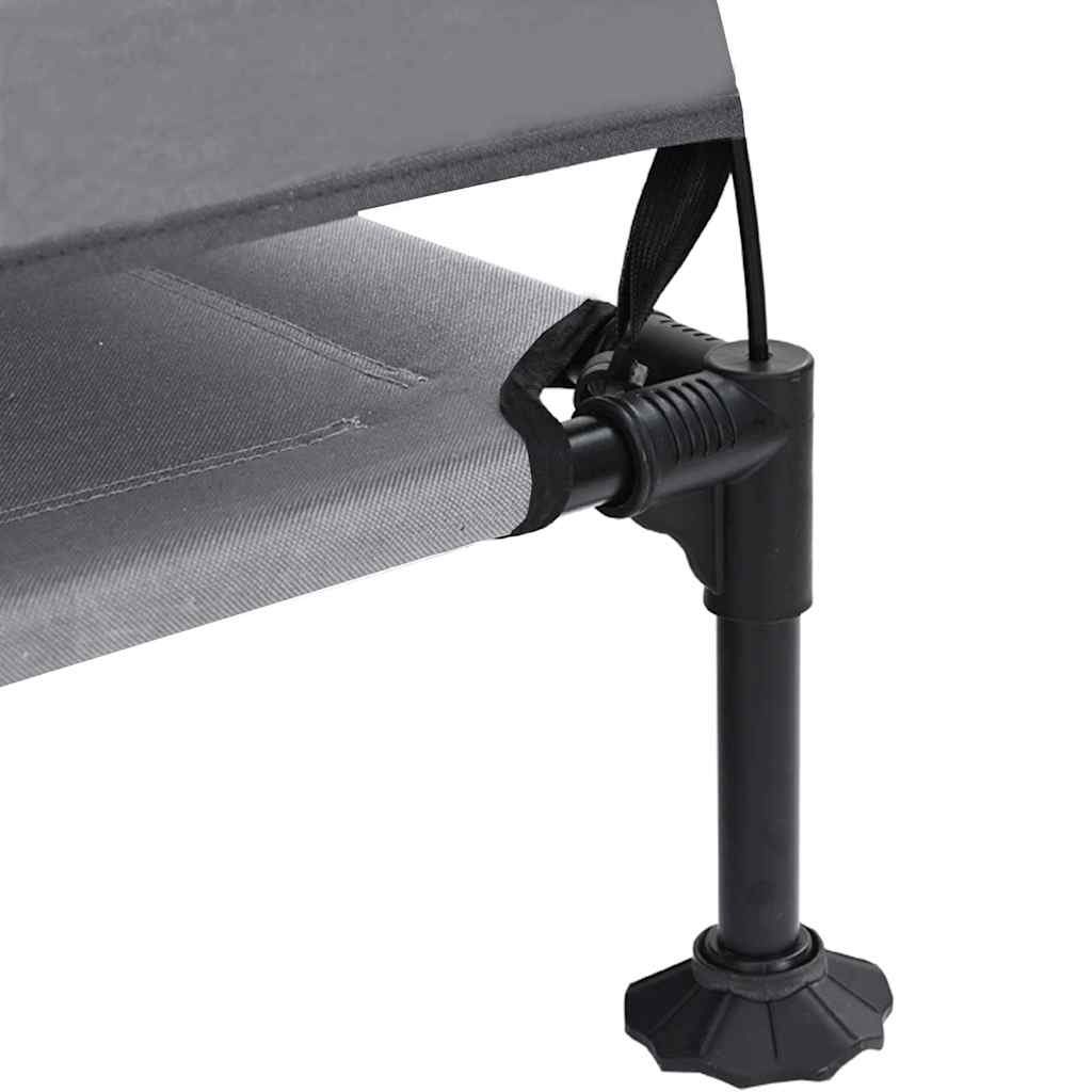 Hochgelegtes Hundebett Hellgrau 127 x 81 x 108 cm