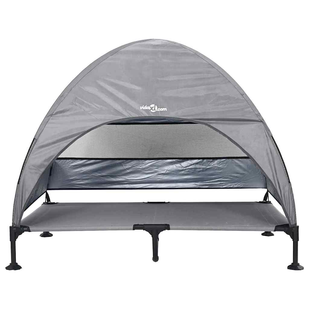 Hochgelegtes Hundebett Hellgrau 127 x 81 x 108 cm