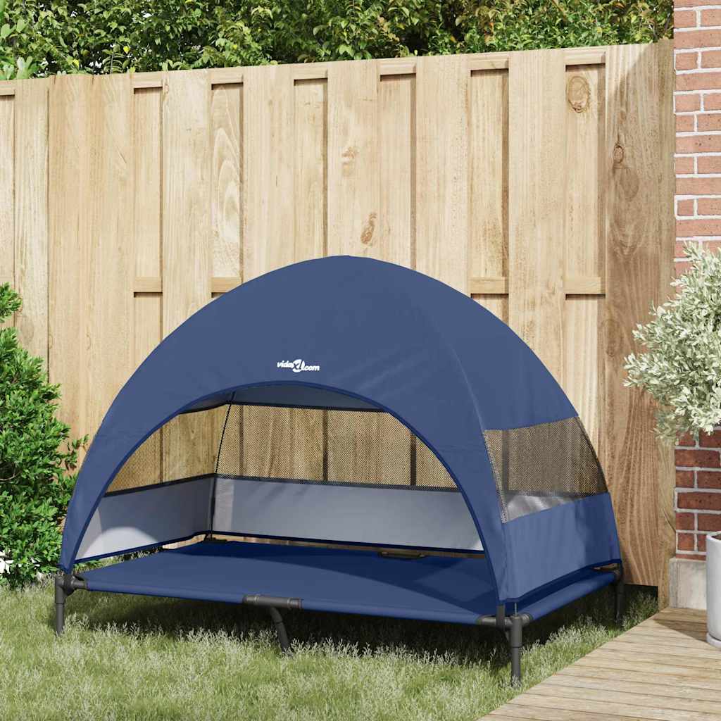 Hochgelegtes Hundebett Marineblau 127 x 81 x 108 cm
