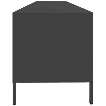 TV-Schrank Schwarz 202x39x43,5 cm Kaltgewalzter Stahl