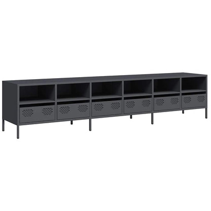 TV-Schrank Anthrazit 202x39x43,5 cm Kaltgewalzter Stahl