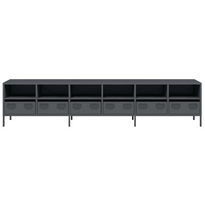 TV-Schrank Anthrazit 202x39x43,5 cm Kaltgewalzter Stahl