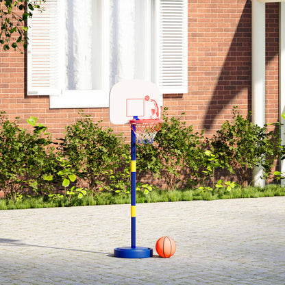 Basketballkorb mit Ständer, Ball & Pumpe Verstellbar 90/121 cm