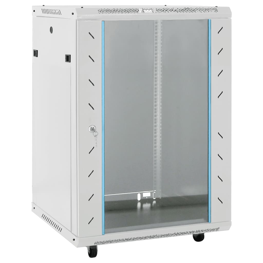 15U Netzwerkschrank 19" IP20 Grau 53x40x80 cm