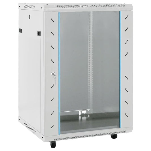 15U Netzwerkschrank 19" IP20 Grau 53x40x80 cm