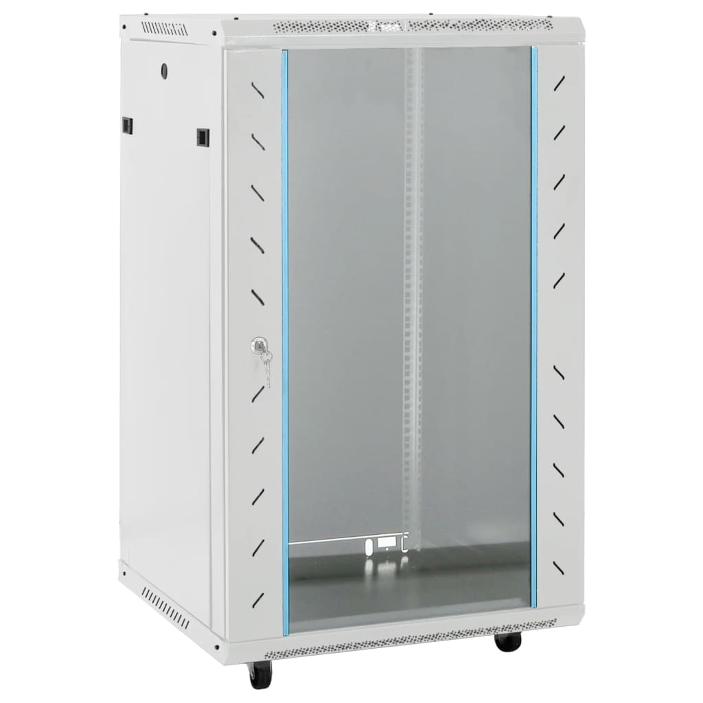 18U Netzwerkschrank 19" IP20 Grau 60x60x100 cm