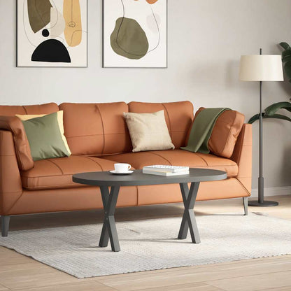 Couchtischbeine X-Form 2 Stk. Anthrazit 28x(42-43) cm Stahl